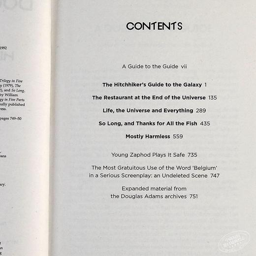 【中商原版】The Ultimate Hitchhiker s Guide to the Galaxy 英文原版 银河系漫游指南合集 五部曲 Douglas Adams 商品图4