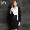 IWY/时尚高端黑白拼色西装连衣裙两件套C0239+Q0109 商品缩略图1