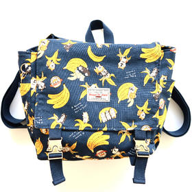 HUJI祤集Carton小盒子双肩包插画香蕉阿柴