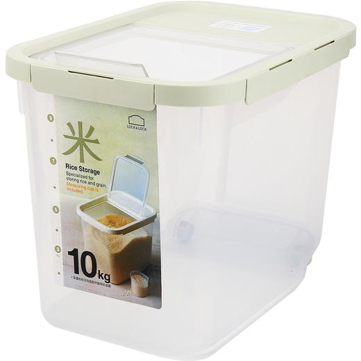 乐扣乐扣 米桶10kg塑料家用防潮防虫日式大号容量20斤装 HPL561 商品图1