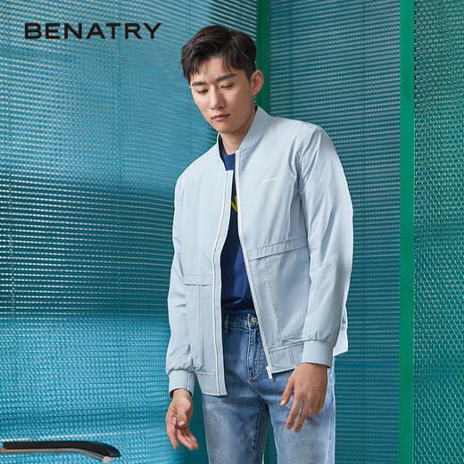 贝纳川春夏薄款棒球领夹克120200002 商品图7