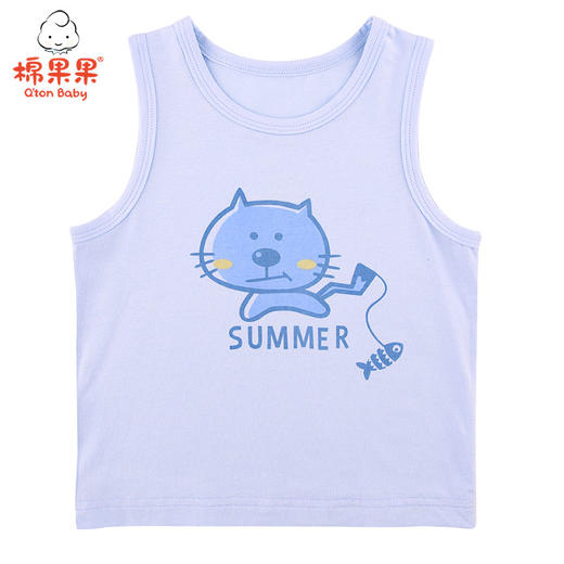 棉果果夏季新品内衣男童莫代尔背心M201170421233 商品图0