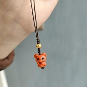 南红老鼠手机挂件