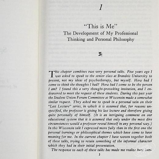 预售 【中商原版】个人形成论 我的心理治疗观 英文原版On Becoming a Person Carl Rogers 商品图6