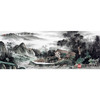 李泽江《故乡风情》68*178cm 山水横幅作品 办公室/客厅挂画 商品缩略图1