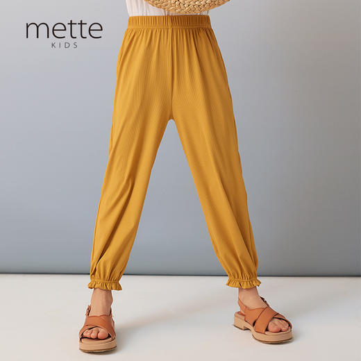 【轻薄速干】童装可爱荷叶边收脚长裤女童春新款休闲裤 商品图2