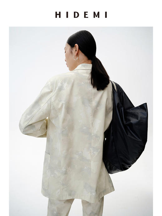 HIDEMI 印花系列三件套 口袋西装/高领打底/长裤 商品图7