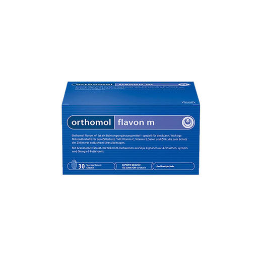 【Orthomol奥适宝】Flavonm男幸福性生活复合营养素锯棕榈前列腺康30天量【德国直邮时效一个月】 商品图0