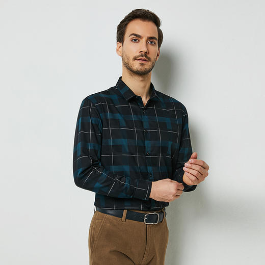 YvesFigarau伊夫·费嘉罗912377休闲长袖衬衫 商品图2