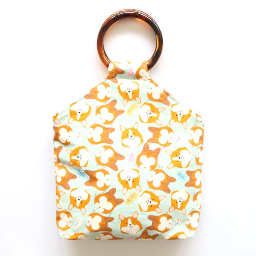HUJI祤集Amber手提包插画corgi柯基小屁屁 商品图0