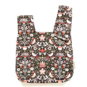 HUJI祤集套结手提包插画藤曼小鸟