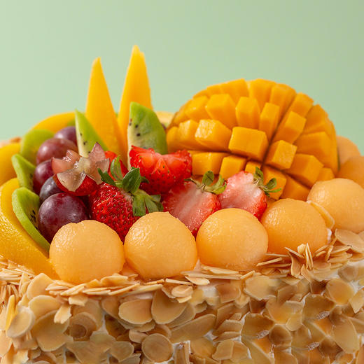 全心全意-杏仁片与鲜果的碰撞-多规格【生日蛋糕】 商品图2
