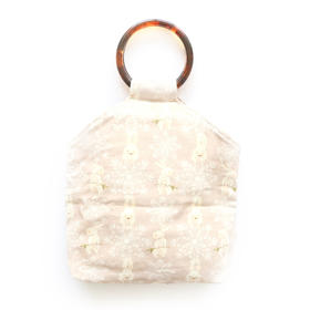 HUJI祤集Amber手提包插画雪花小兔