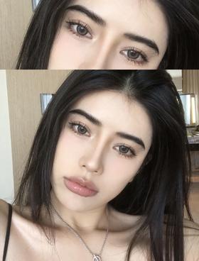 Nine Beauty SY67灰色 14.5mm 韩产进口添加硅水凝胶 年抛 (NineBeauty)