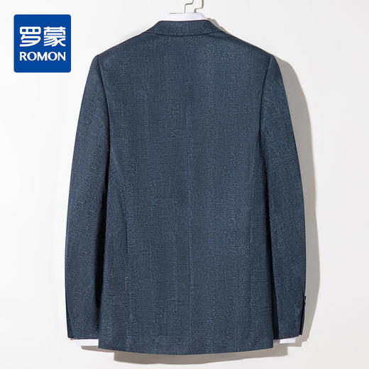 罗蒙西装男外套春夏款休闲暗花潮男弹力小西装单西服开衫 商品图1