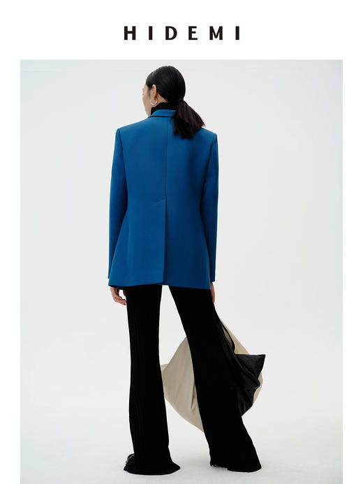 HIDEMI 【吴越同款】宝石蓝简约设计感西装 商品图8