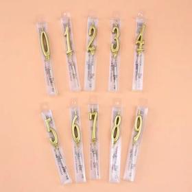 数字蜡烛 /个（只单独购买蜡烛不配送）（颜色随机搭配）