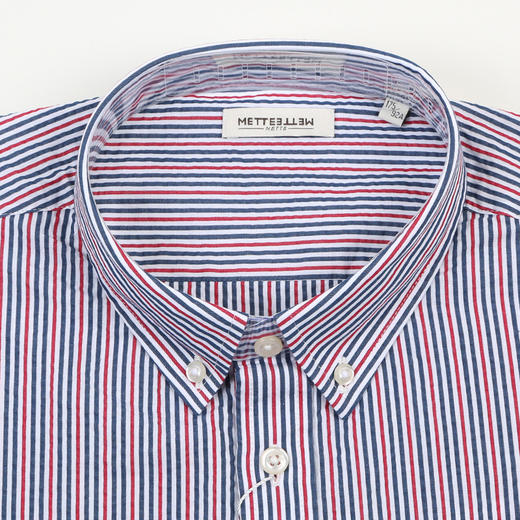 【纯棉红白蓝条衬衫】71211016 男士衬衣 商品图4