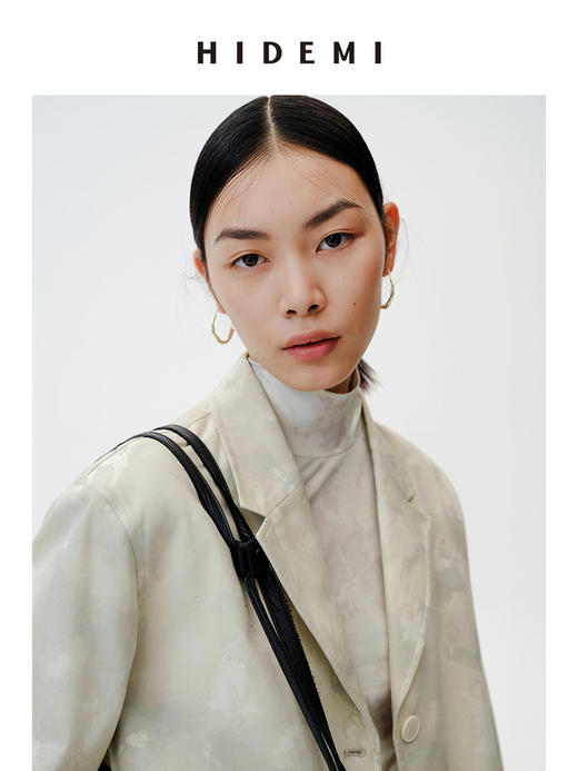 HIDEMI 印花系列三件套 口袋西装/高领打底/长裤 商品图8