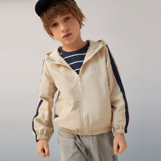 【连帽防风抗皱夹克】童装连帽夹克短外套男童春季新款棒球服 商品图2