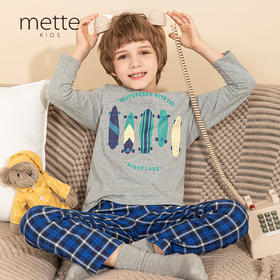 【纯棉抗菌家居套装】童装100%棉家居服套装男童春季新款上衣裤子两件套