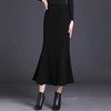 TZW-高腰毛呢半身裙中长款鱼尾裙 商品缩略图2