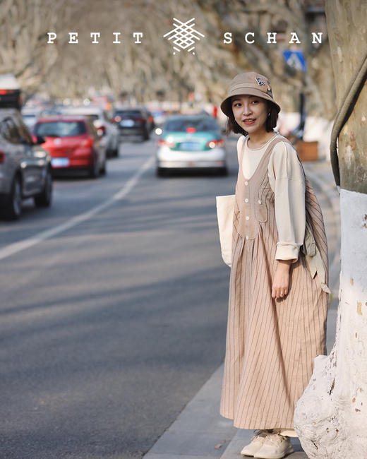 PETIT SCHAN小闪 CLO#004 Lollipop girl 小萝莉 日系设计感茧型立体剪裁羊毛背心裙 商品图4