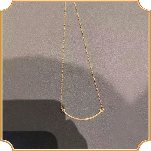 简约时尚项链女微笑钻石锁骨链气质百搭通勤学生送女友款式 商品图1