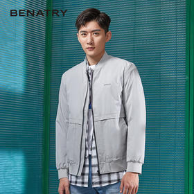 贝纳川春夏薄款棒球领夹克120200002