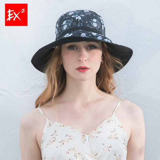 EX2伊海诗 女款 双面速干大帽檐防晒帽吸汗渔夫帽 367293 商品图2