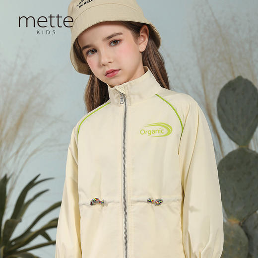 【防水防风】mettekids童装九分袖风衣短款男女童春季新款短外套 商品图0