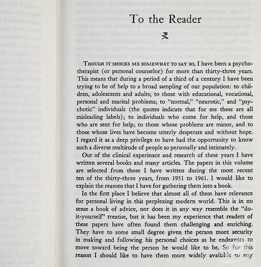 预售 【中商原版】个人形成论 我的心理治疗观 英文原版On Becoming a Person Carl Rogers 商品图5