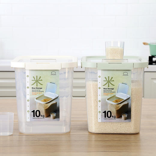 乐扣乐扣 米桶10kg塑料家用防潮防虫日式大号容量20斤装 HPL561 商品图3