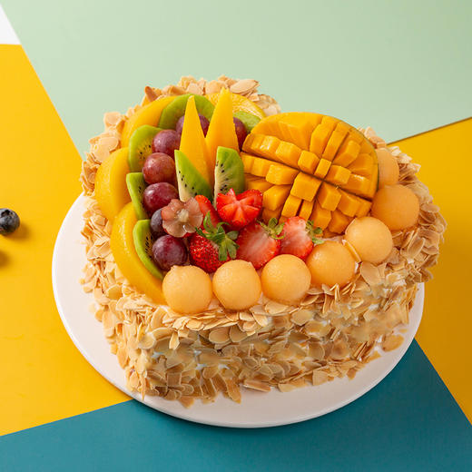 全心全意-杏仁片与鲜果的碰撞-多规格【生日蛋糕】 商品图1