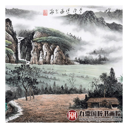 李泽江《无限风光在此峰》68*178cm 山水横幅作品 办公室/客厅挂画 商品图5