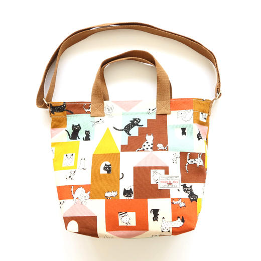 HUJI祤集HoriSling手提斜挎包插画房子小猫 商品图2