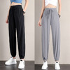 冰丝运动裤女宽松夏季薄款新款高腰垂感灯笼束脚裤 商品缩略图5