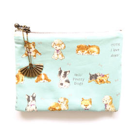 HUGOJIRO零钱包插画puppy小狗