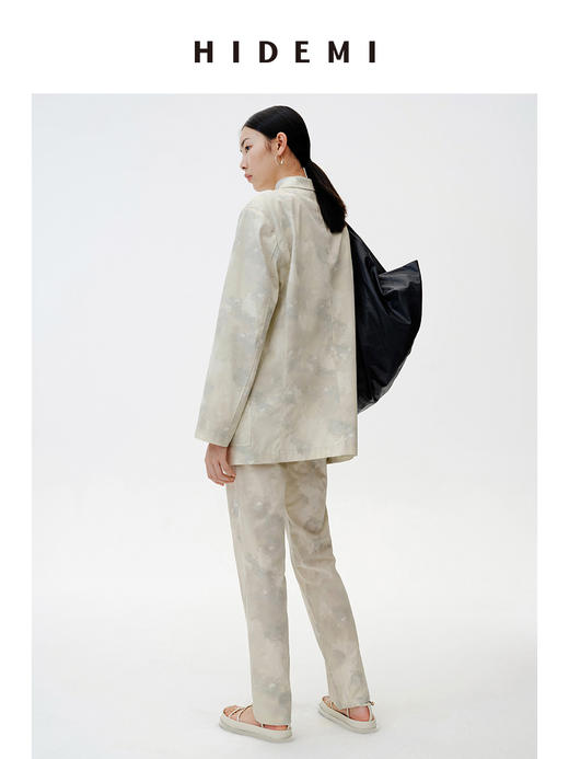 HIDEMI 印花系列三件套 口袋西装/高领打底/长裤 商品图6