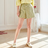 欧芮儿夏装新款高腰显瘦格子休闲短裙裤女宽松不规则时尚百搭 商品缩略图0