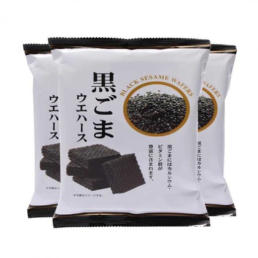 【3包14.8元】日本 三浦 黑芝麻 酥口夹心威化饼干 75g 商品图2