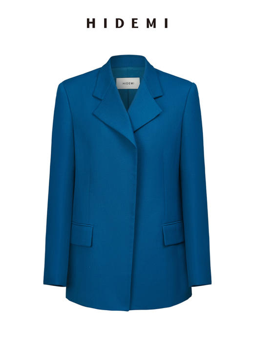HIDEMI 【吴越同款】宝石蓝简约设计感西装 商品图13