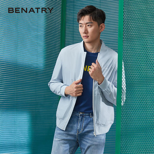 贝纳川春夏薄款棒球领夹克120200002 商品图9