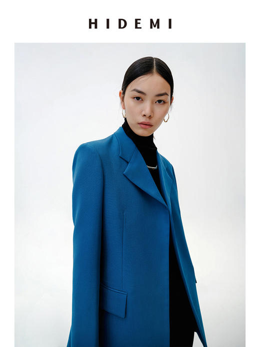 HIDEMI 【吴越同款】宝石蓝简约设计感西装 商品图7