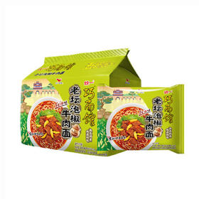 巧面馆老坛泡椒牛肉面五合一【107g*5】
