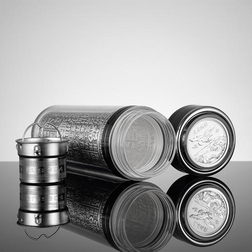 子佩集S999银旋转浮雕杯摆件【DLBJB024】纯银内胆-招财进宝泡茶杯2101 商品图3