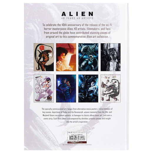 预售 【中商原版】异形40年艺术 英文原版 Alien 40 Years 40 Artists Titan Books 商品图1