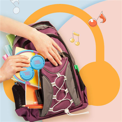 【新东方专享】JBL学生青少年儿童学习头戴式低分贝耳机JR310BT送耳机包 商品图9