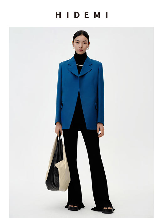 HIDEMI 【吴越同款】宝石蓝简约设计感西装 商品图4