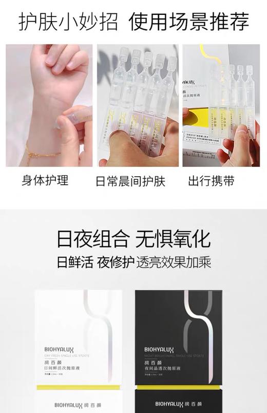 【润百颜次抛】润百颜日间鲜活次抛原液1.5ml*30支（玻尿酸富勒烯精华) 商品图1